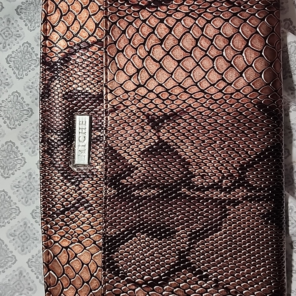 Miche snake skin copper colored magnetic bag cover
